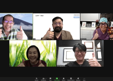dr kim with others for ldm zoom webinar