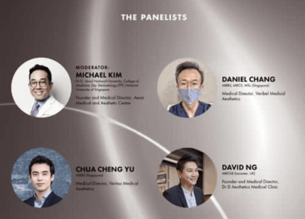 dr kim as one of the panelist for rejuran online forum