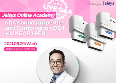 jeisys online academy poster featuring dr kim for a live q&a