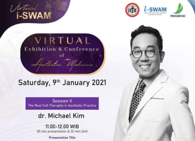 dr kim on i-swam virtual conference poster