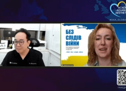 dr kim having a zoom meeting with greek host